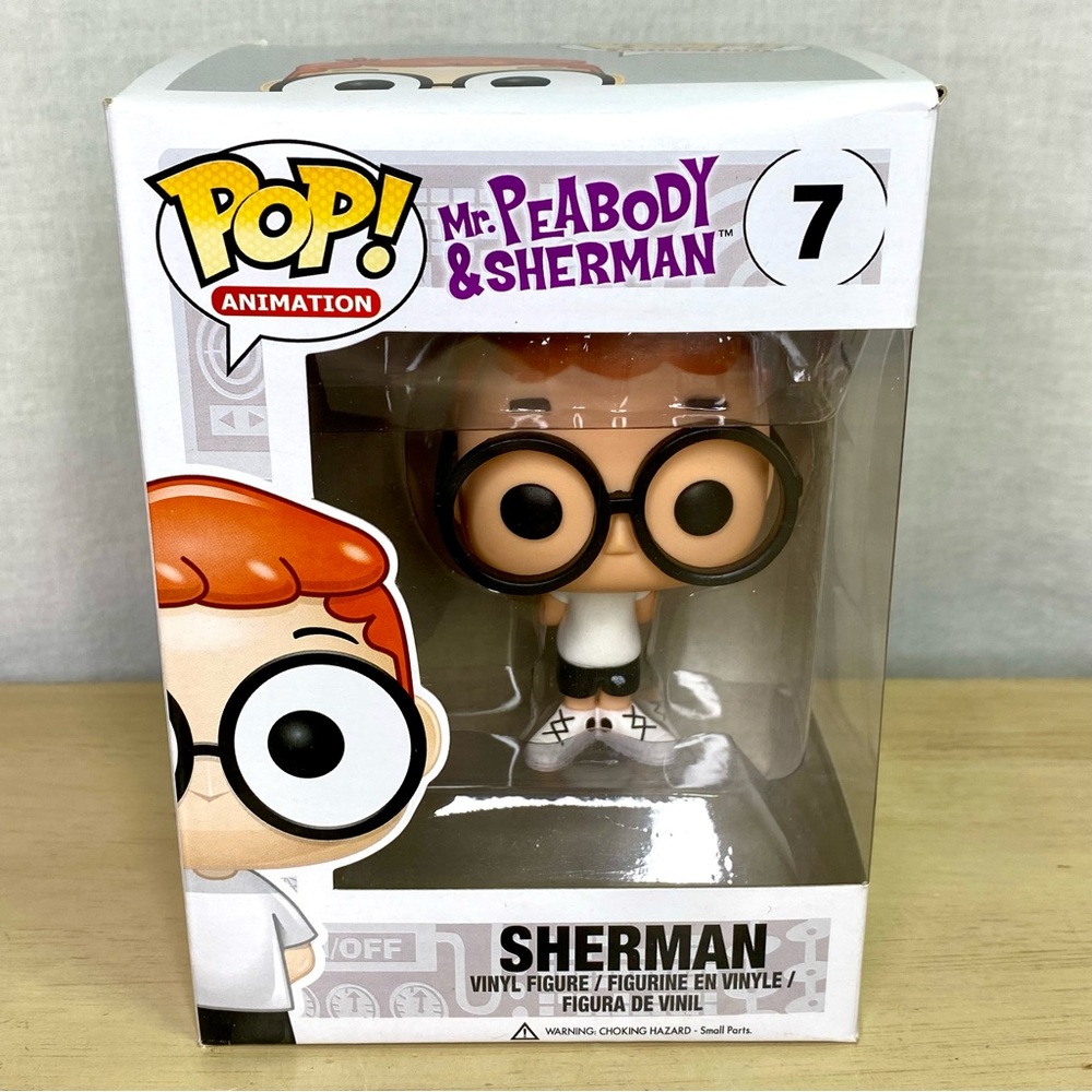 Funko Pop Mr. Peabody & Sherman Sherman 7 Vaulted 2014 Ty Burrell